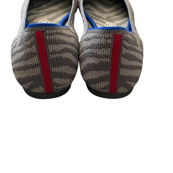 Rothy's the point gray Zebra RETIRED flats - Picture 5 of 8